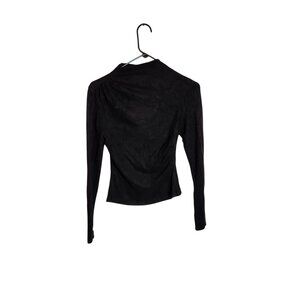 NWT PrettyGarden Womens Black Long Sleeve Slim Fit Top